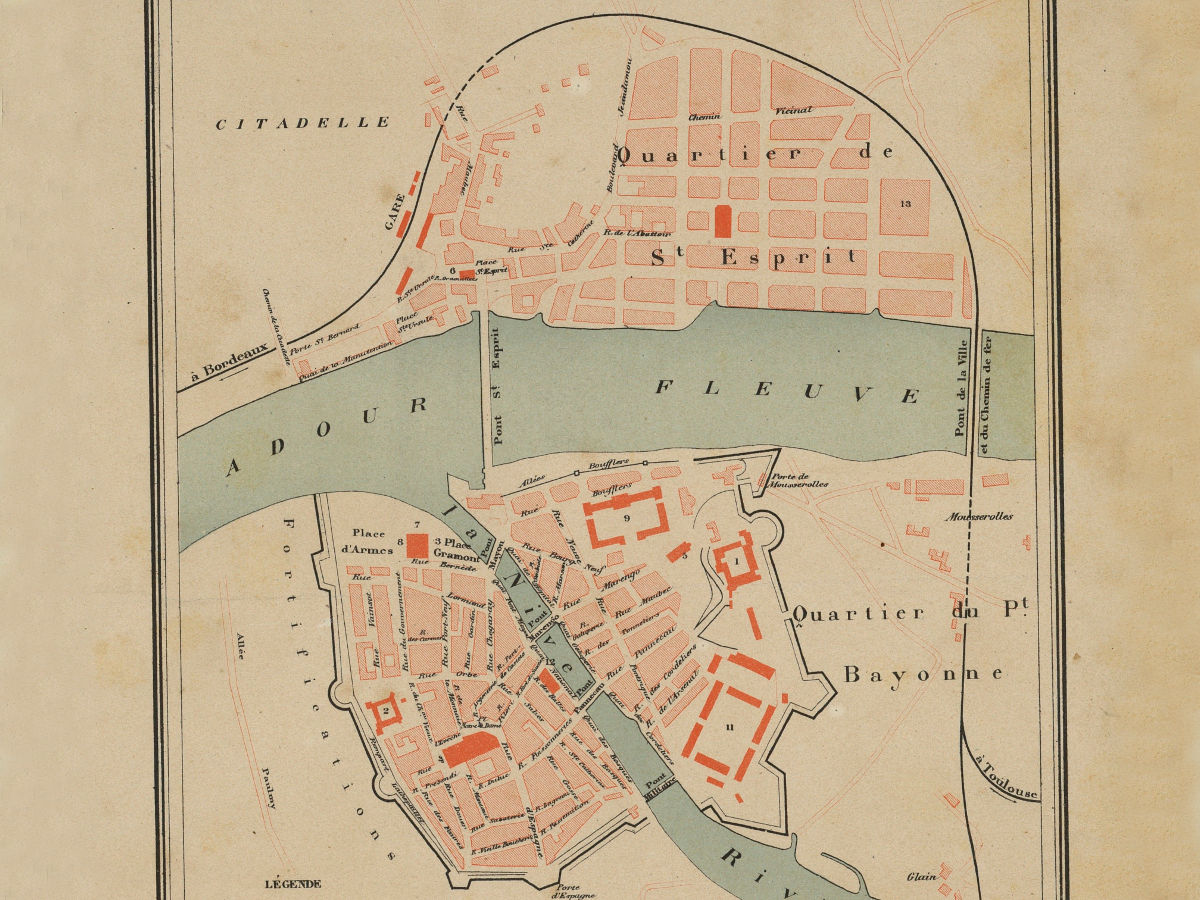 Atlas National. Plan de Bayonne / gravé par R. Hausermann