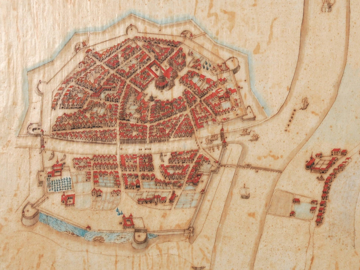 La ville de Bayonne en 1610