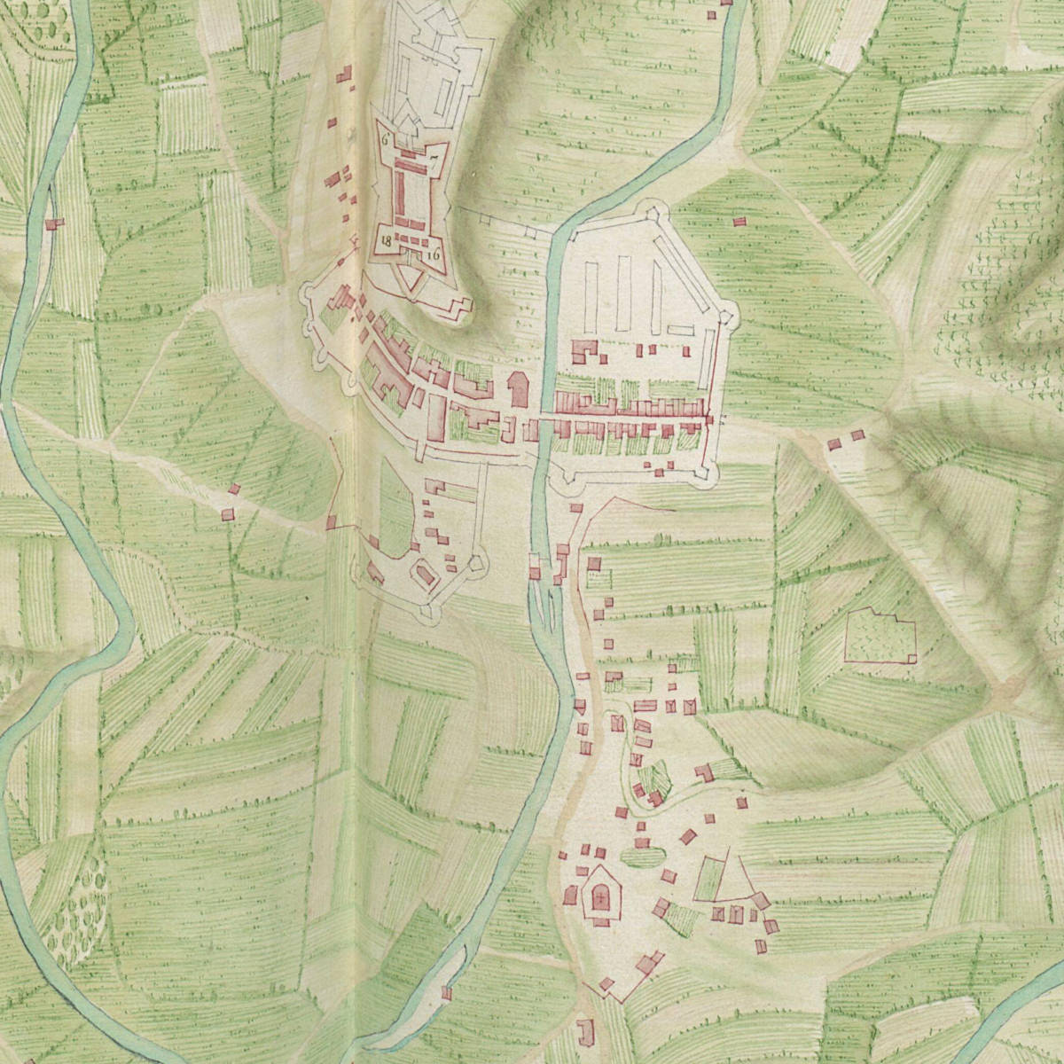 1693 - Plan de St-Jean-Pied-de-Port