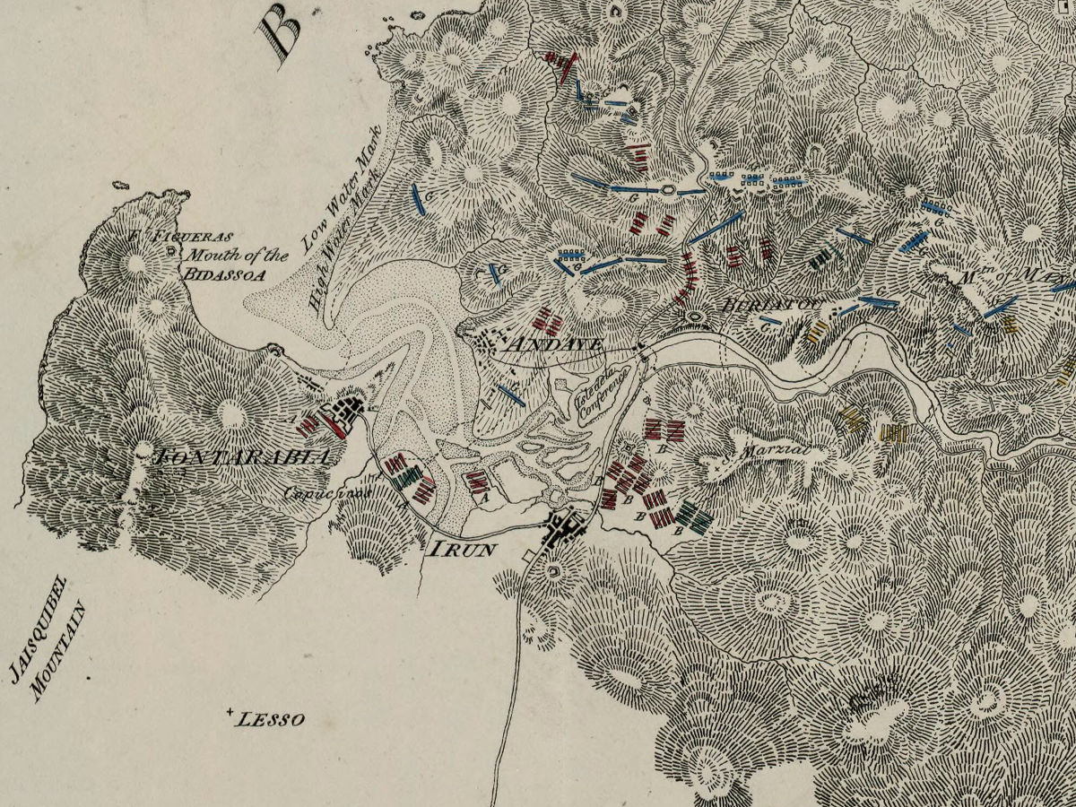 1823 - Plan of operations in the western Pyrennes and South of France in the years 1813 & 1814