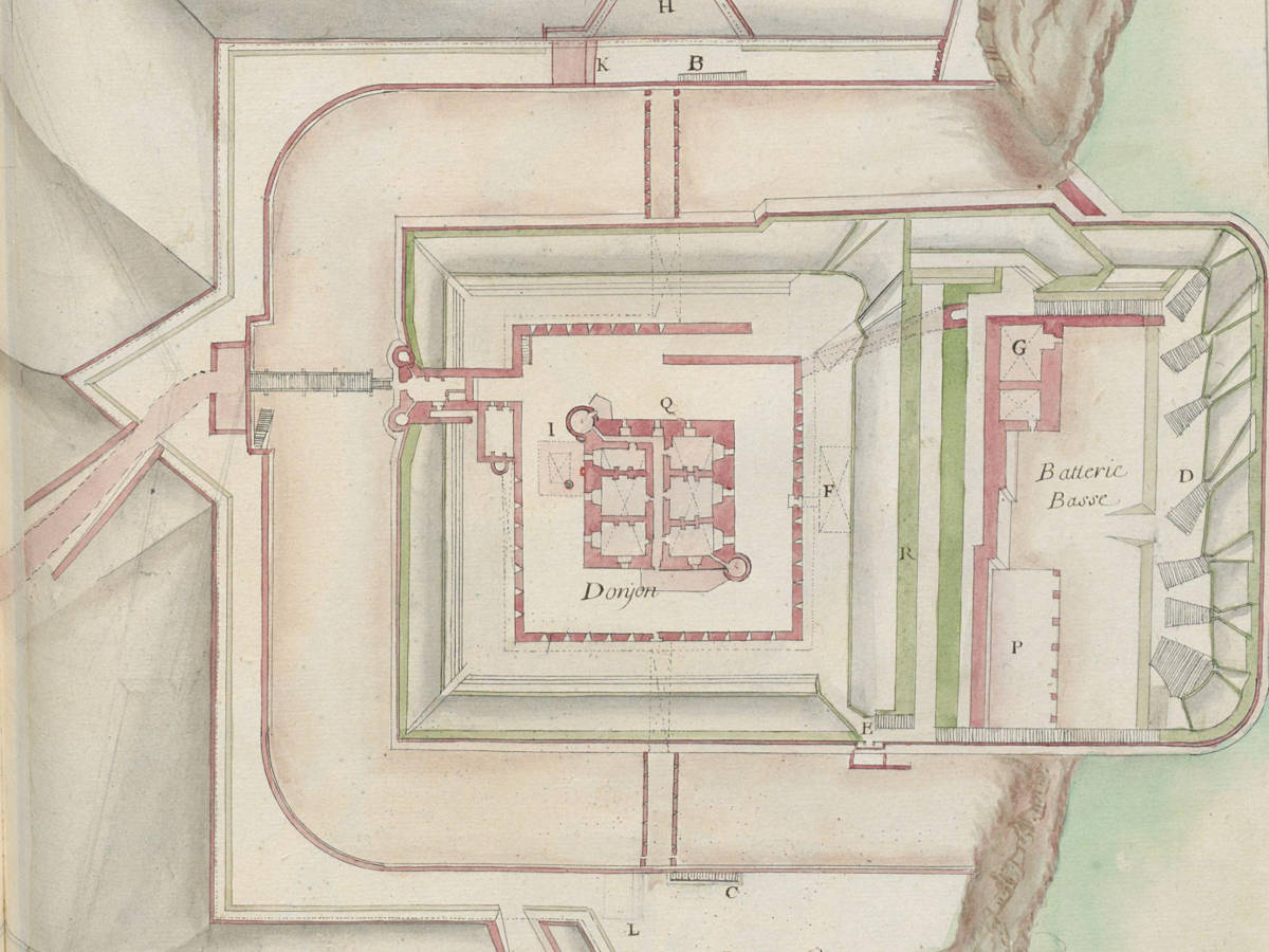 1693 - 	Plan de la Redoute d'Andaye 1693