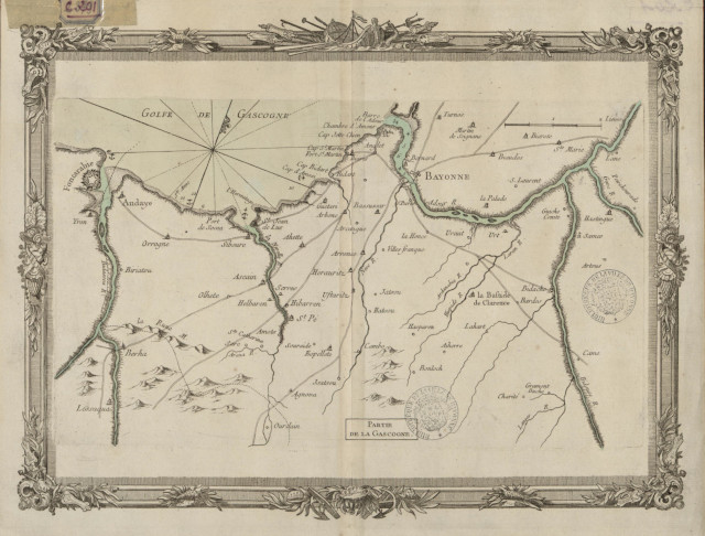 Aitzineko mapa: 1766 - Gaskoiniako parte bat