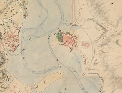 Ondoko mapa: 1695 - Hendaia eta Hondarribiko mapa eta planoak